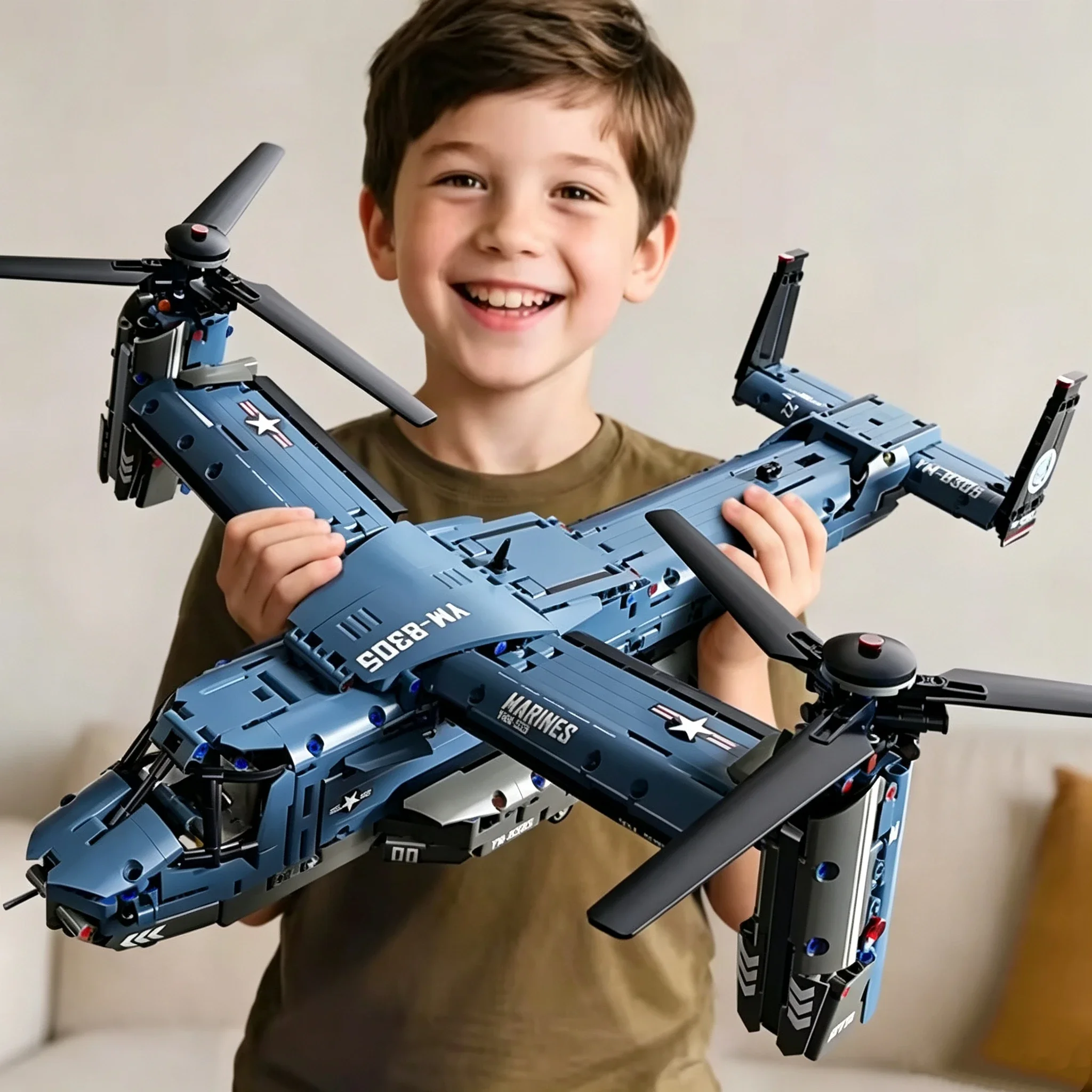Jjrc Drone X12 - Wojskowy zestaw klocków konstrukcyjnych V-22 Osprey