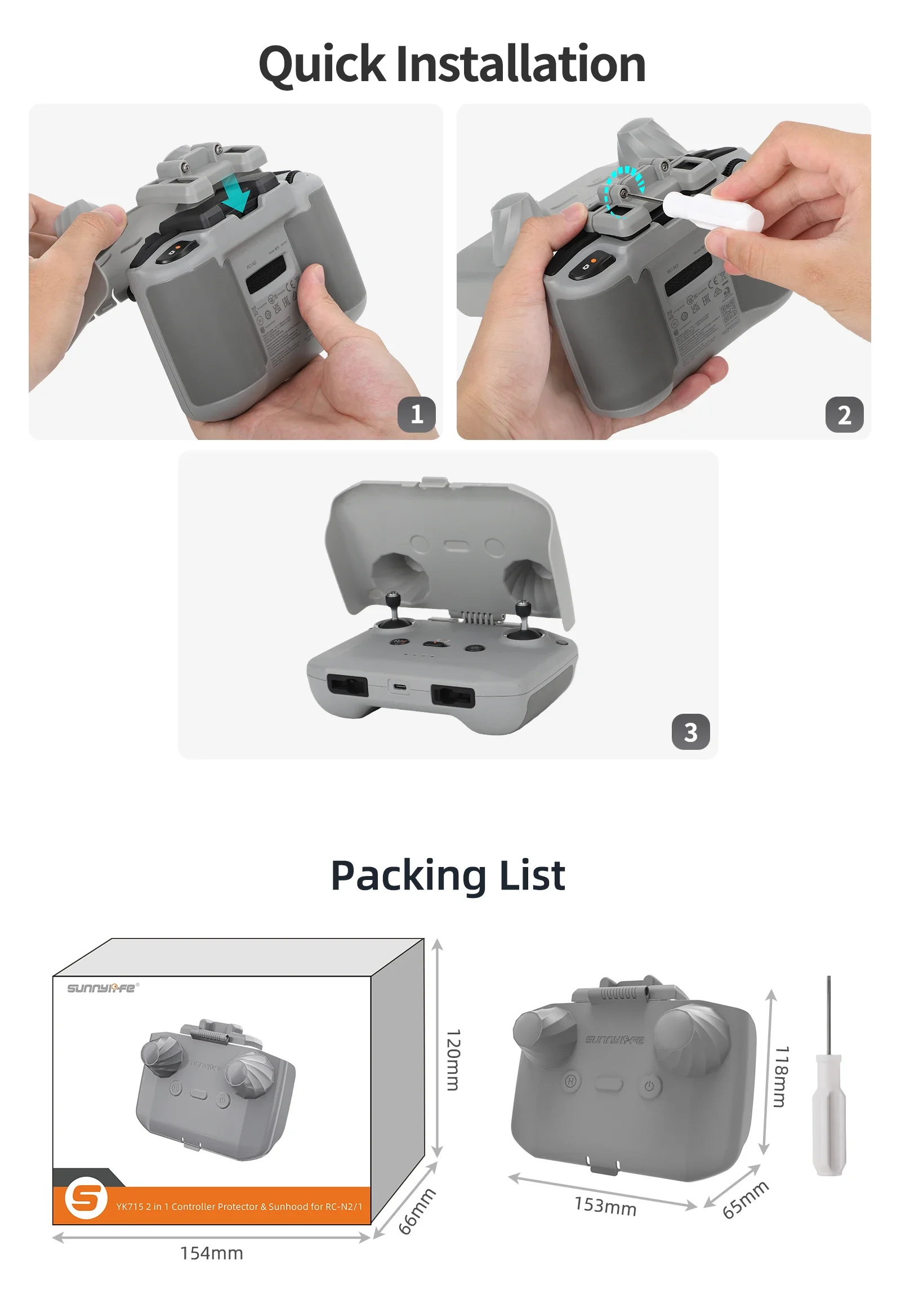 Osłona kontrolera 2 w 1, osłon – Dji Drone Mini 4 Pro recenzja i cena